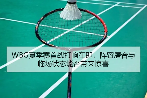 WBG夏季赛首战打响在即，阵容磨合与临场状态能否带来惊喜
